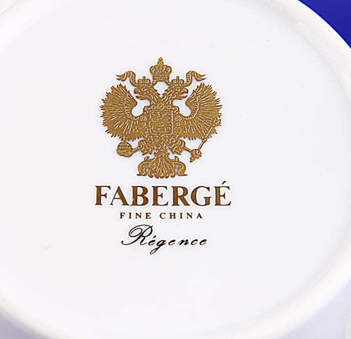 фото Сервиз чайный Faberge "Регент", белый, синий, золотой