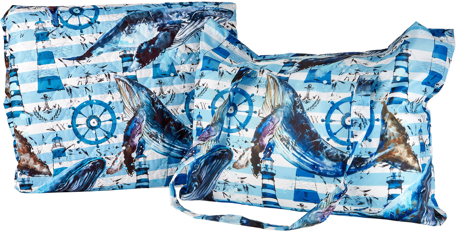 фото Покрывало Сирень Синий кит синий