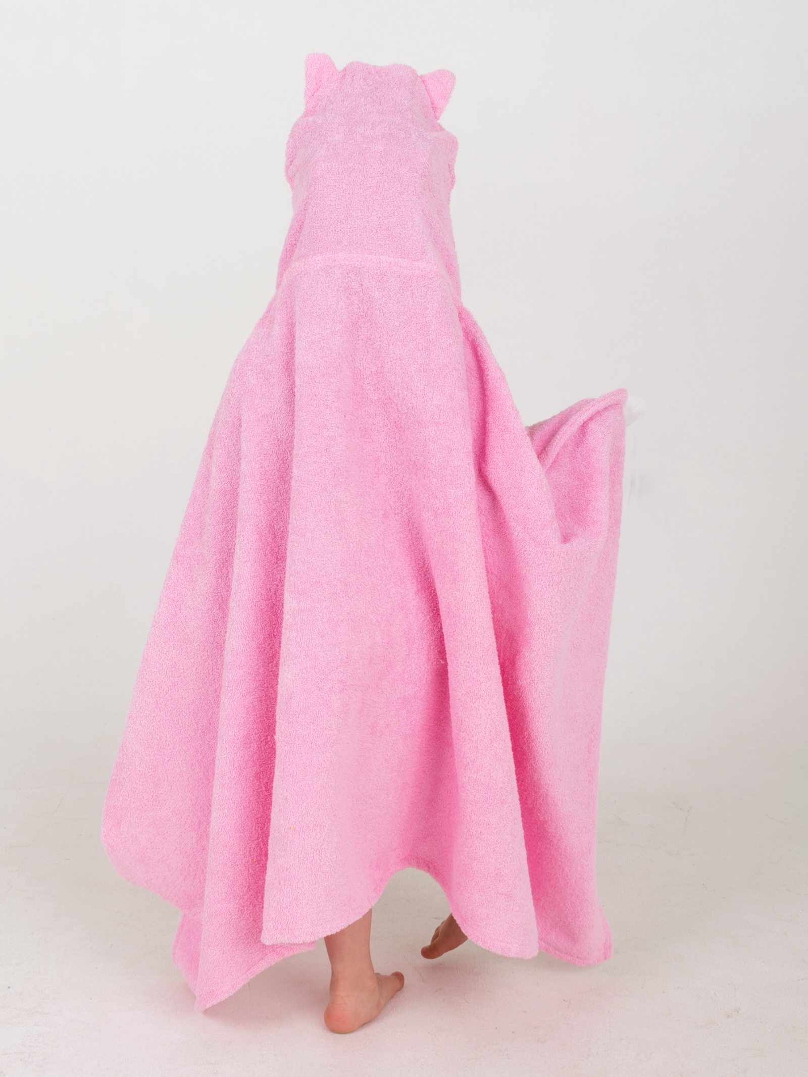 фото Полотенце детское BabyBunny Полотенце с капюшоном - Розовая кошечка, Хлопок