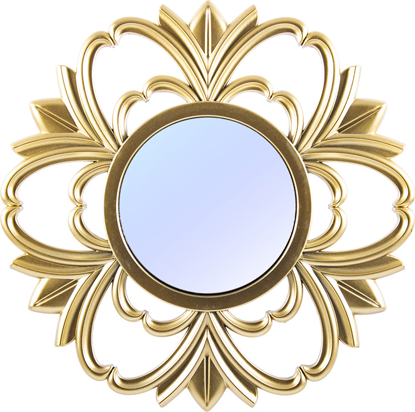 фото Зеркало интерьерное Русские Подарки, 237913, золотой, диаметр 24 см