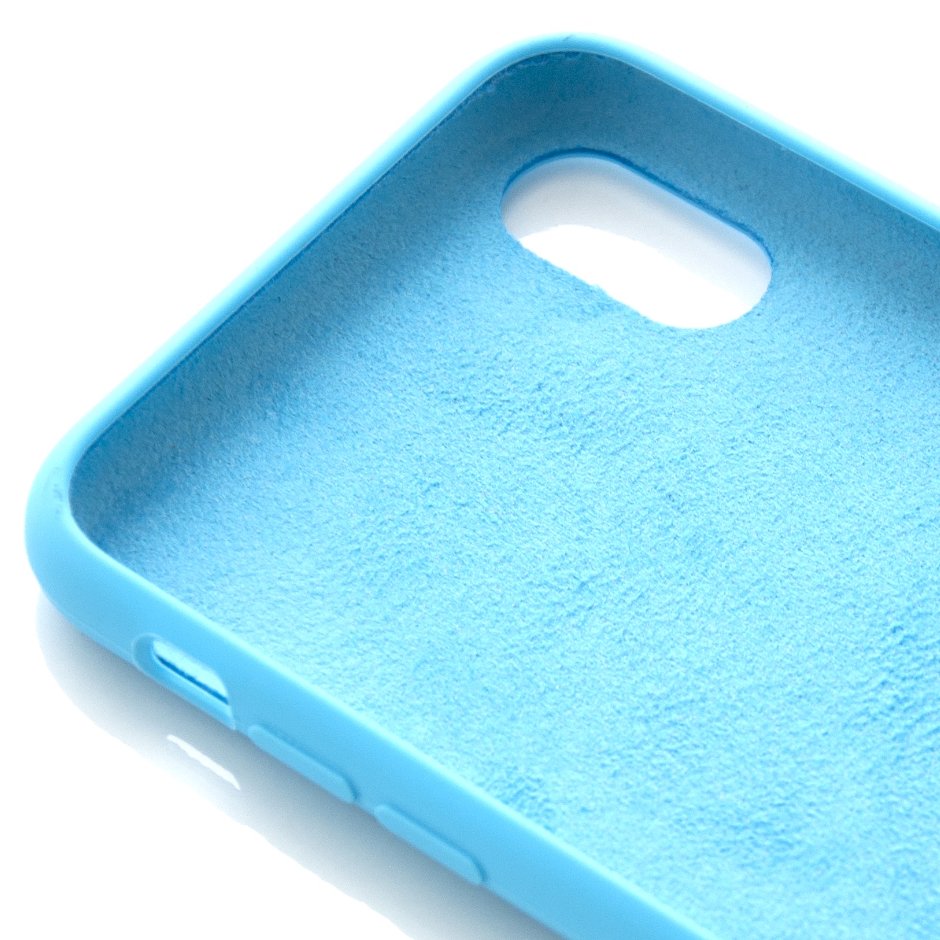 фото Чехол для сотового телефона Vili Клип-кейс Silicone case iPhone X, голубой