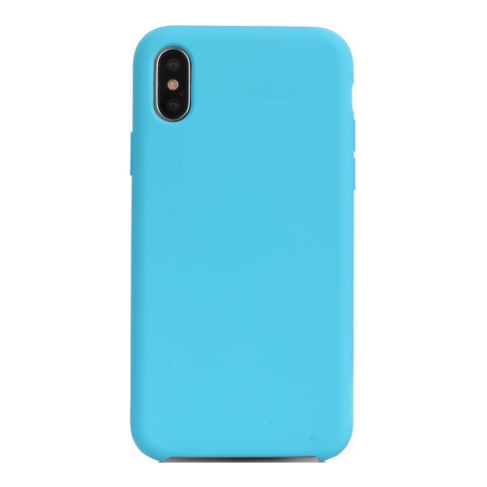 фото Чехол для сотового телефона Vili Клип-кейс Silicone case iPhone X, голубой