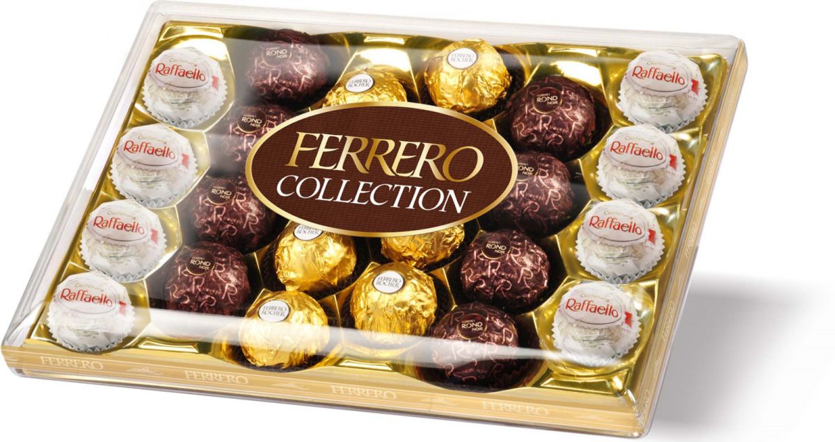 фото Конфеты Ferrero набор конфет: Raffaello, Ferrero Rocher, Ferrero Rondnoir, 269,4 г