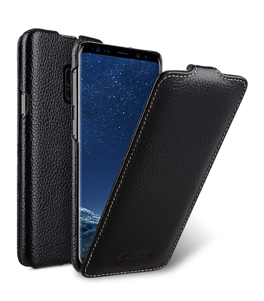 Чехол для сотового телефона Melkco Кожаный чехол флип для Samsung Galaxy S9 - Jacka Type, черный