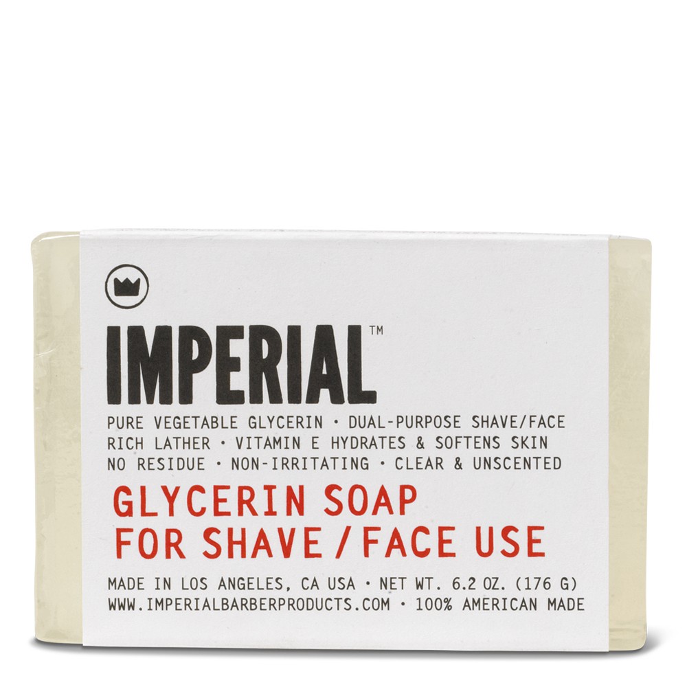 фото Глицериновое Мыло для Бритья и Умывания (Брусок) Imperial Barber Glycerin Shave/Face Soap 176 гр 500203