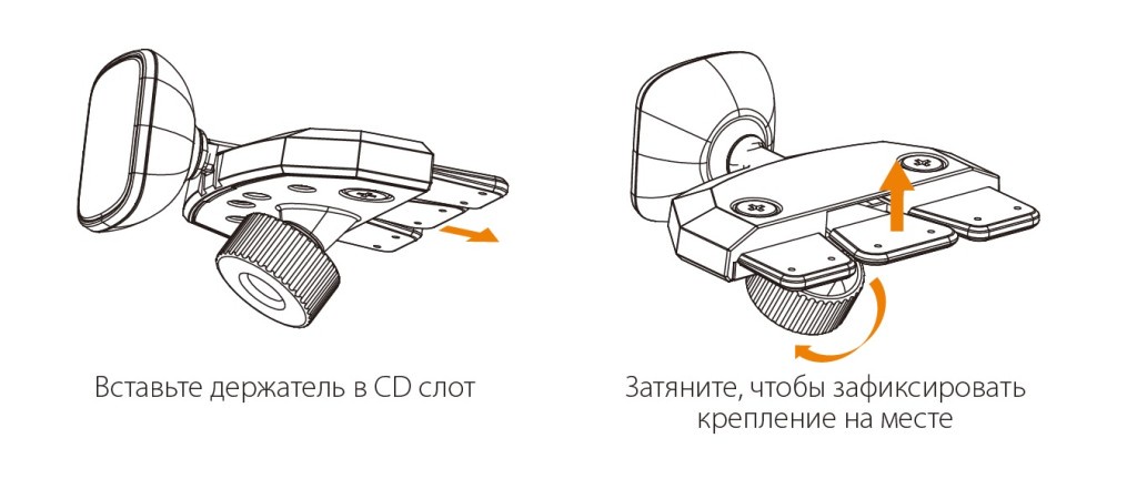 фото Автомобильный держатель ONETTO CD Slot Mount Easy Magnetic, черный