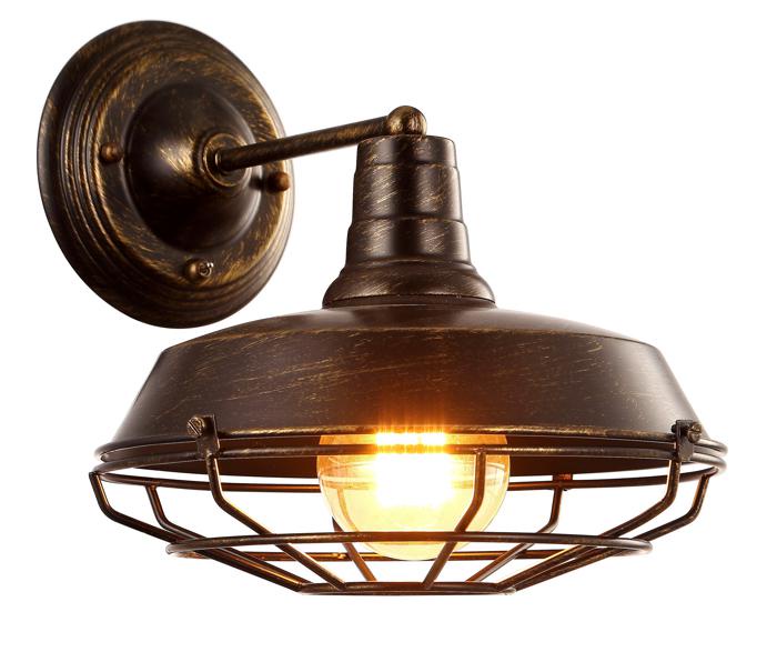 фото Бра Arte Lamp A9183AP-1BR, E27, 40 Вт