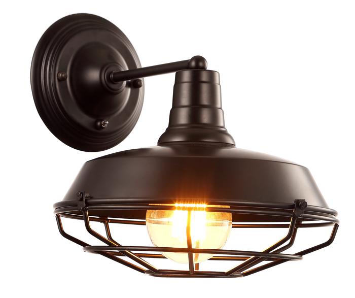 фото Бра Arte Lamp A9183AP-1BK, E27, 40 Вт