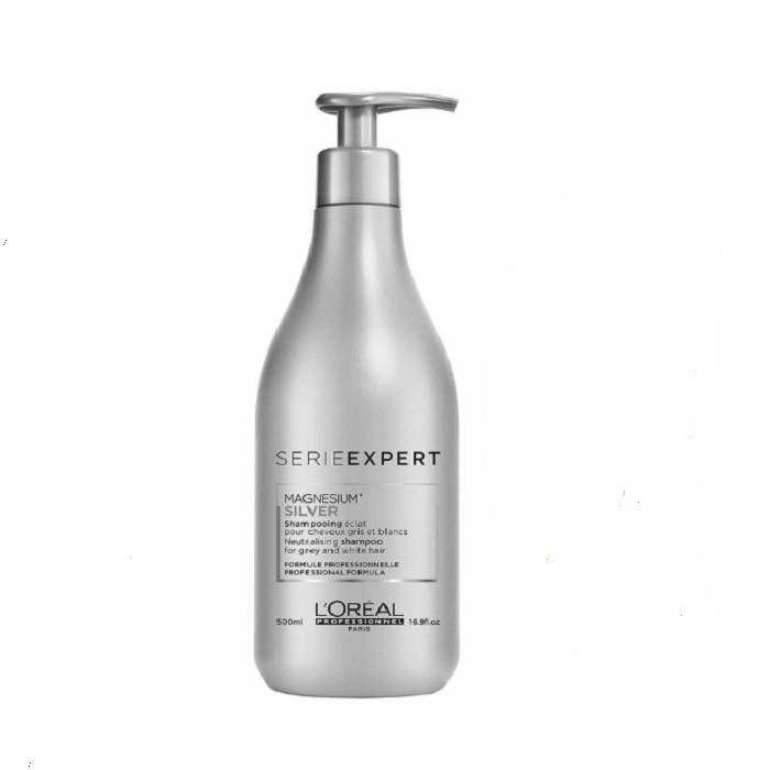 Шампунь для волос L'Oreal Professionnel Serie Expert Silver Shampoo для седых и осветленных волос 500ml.