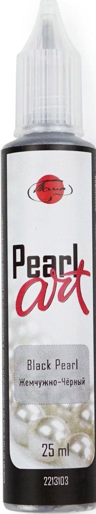 фото Жидкий жемчуг Pearl Art, "Таир", туба 25 мл, цвет: Жемчужно-Чёрный