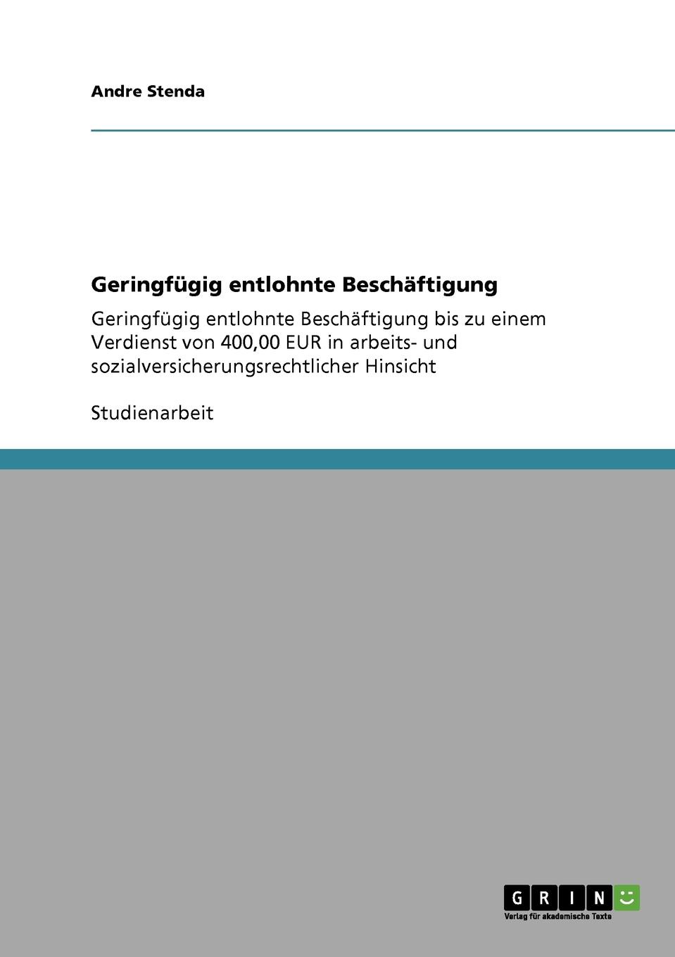 Geringfugig entlohnte Beschaftigung