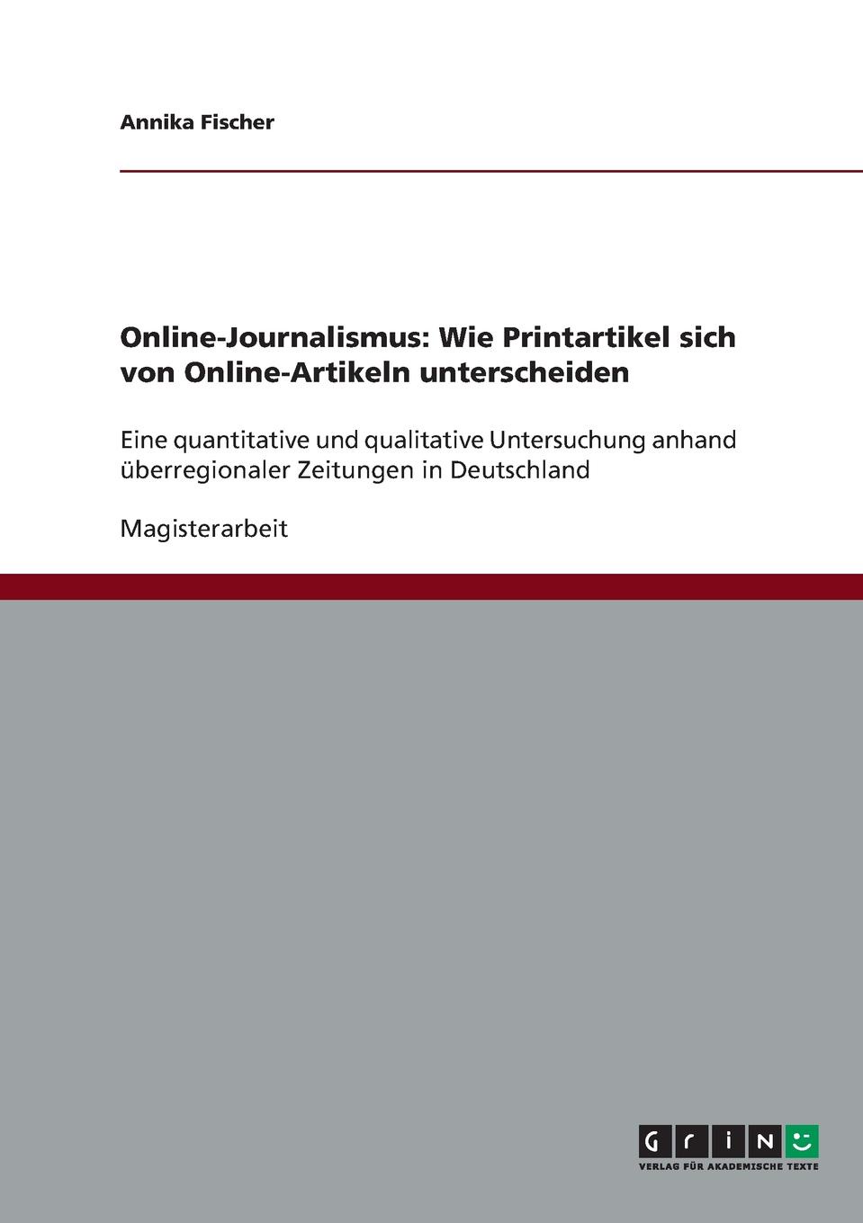 Online-Journalismus. Wie Printartikel Sich Von Online-Artikeln Unterscheiden