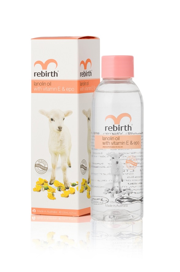 фото Rebirth Масло c Ланолином, витамином Е и маслом вечерней примулы Lanolin Oil 125ml