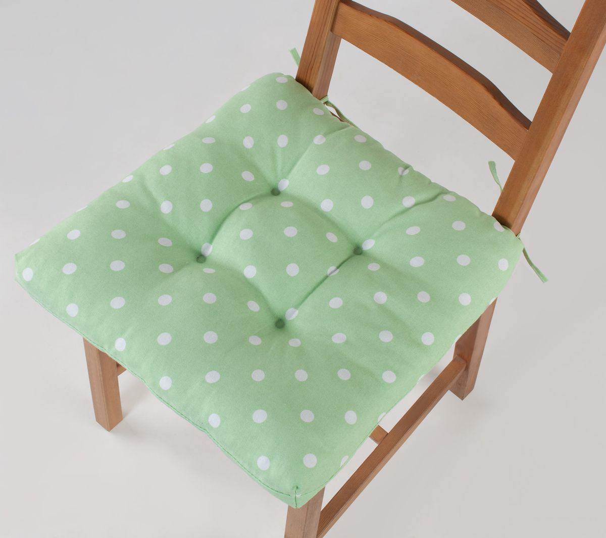 фото Подушка на стул Guten Morgen Горох, СТР-Горз-40-40, светло-зеленый, 40 x 40 см Guten morgen / гутен морген