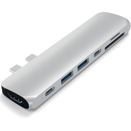 USB-концентратор SATECHI Aluminum Type-C Pro Hub Adapter для MacBook Pro,USB-C,ST-CMBPS, серебристый USB-концентратор SATECHI Aluminum Type-C Pro Hub Adapter для MacBook Pro,USB-C,ST-CMBPS, серебристый