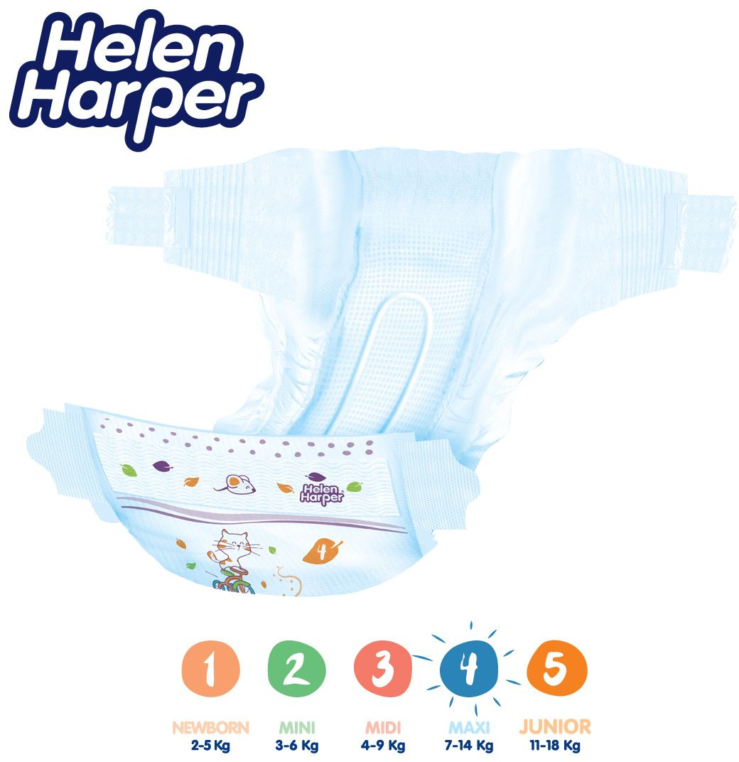 фото Helen Harper Подгузники Baby 7-14 кг (размер 4) 62 шт