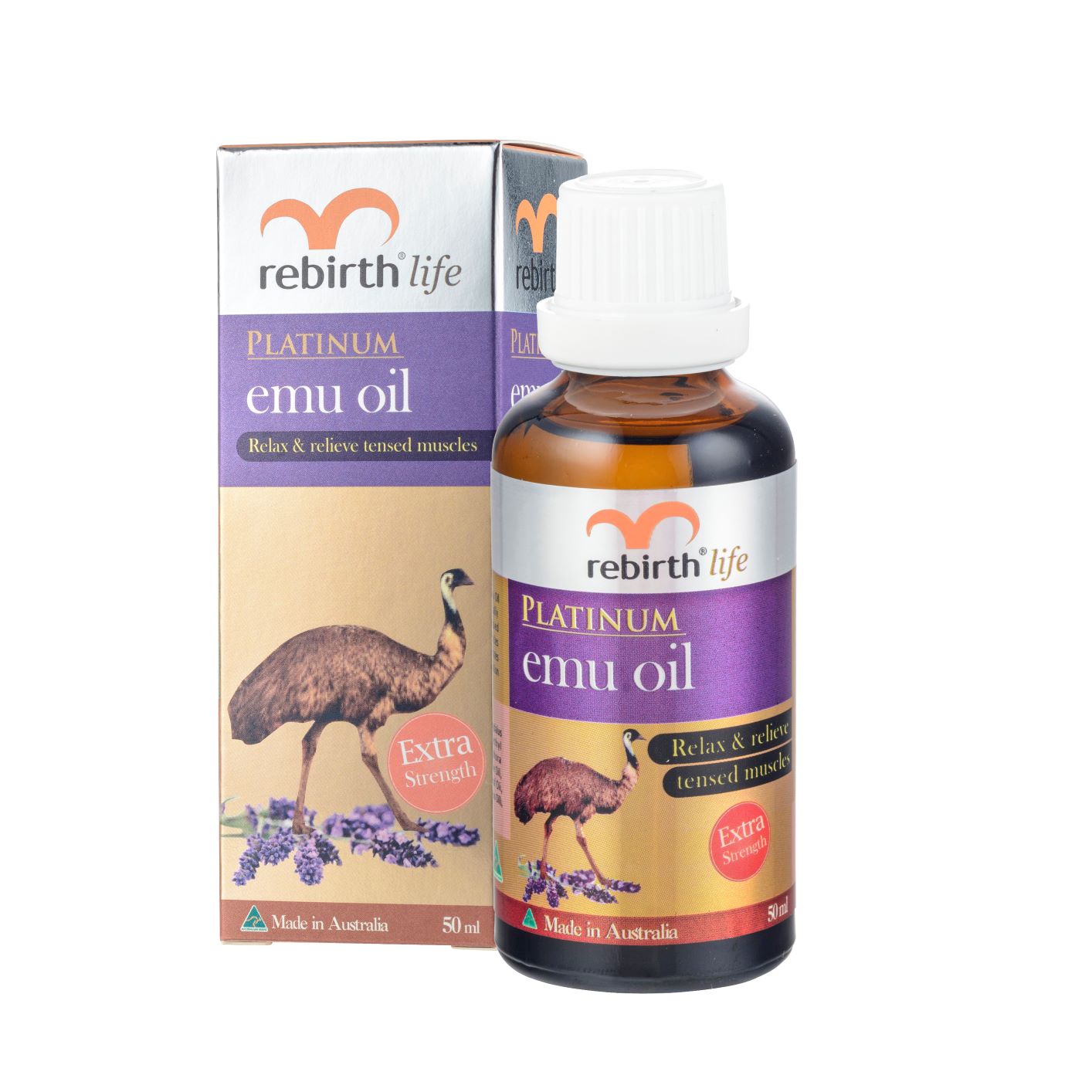 фото Rebirth Платиновое масло Эму Platinum Extra Strength Emu Oil 50ml