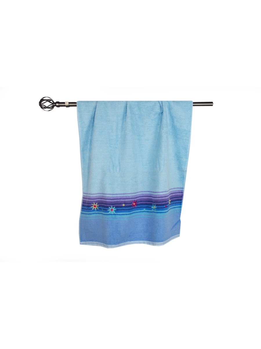 Полотенце банное Grand Stil Искорка, размер 65*135, 09-193b, голубой