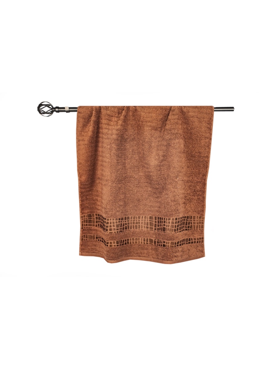 Полотенце банное Grand Stil Восторг, размер 68*135, GS-H27b, коричневый