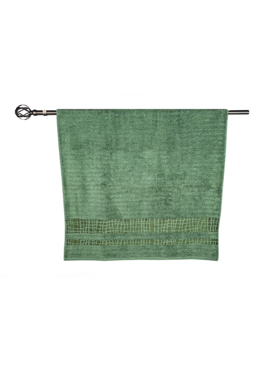 Полотенце банное Grand Stil Восторг, размер 68*135, GS-H27b, зеленый