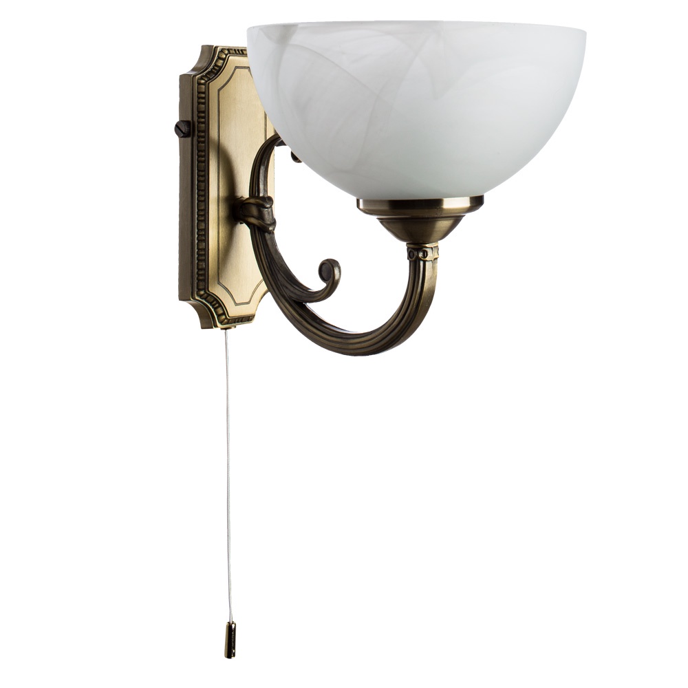 Бра Arte Lamp A3777AP-1AB, бронза бра arte lamp windsor white a3777ap 1ab