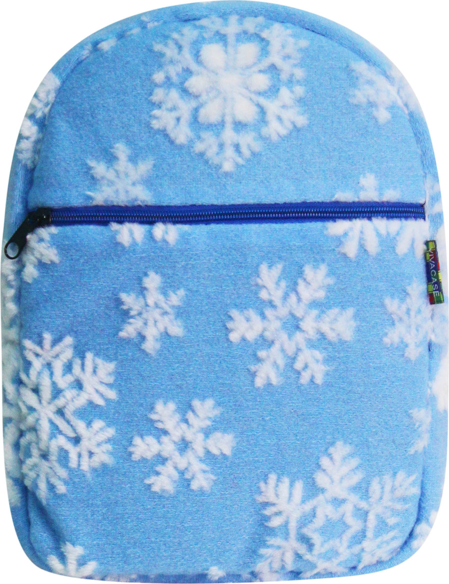 фото Рюкзак для ноутбука Vivacase Small School Snowflake 13", цвет: синий