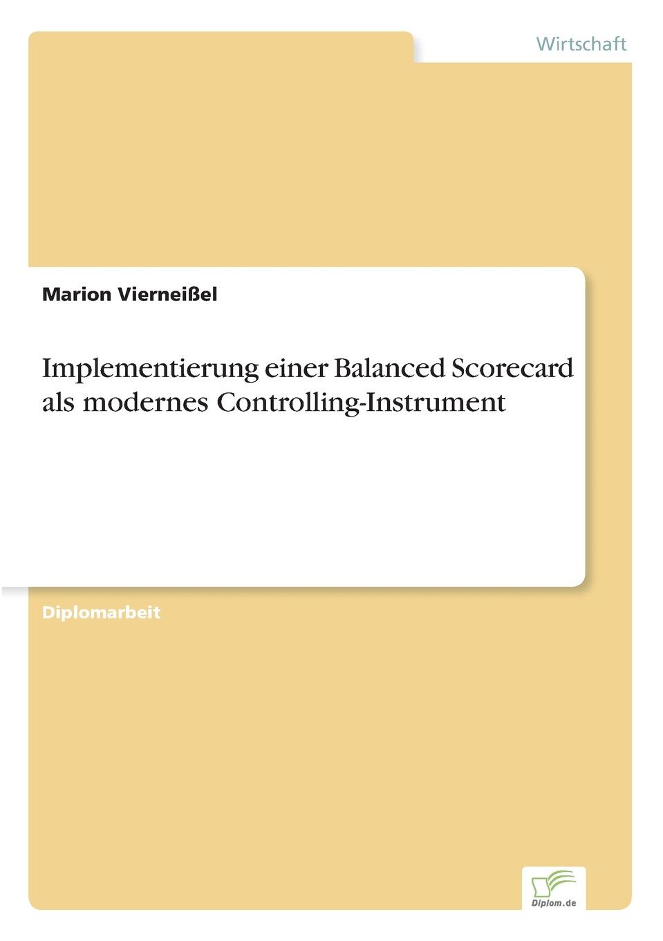 фото Implementierung einer Balanced Scorecard als modernes Controlling-Instrument