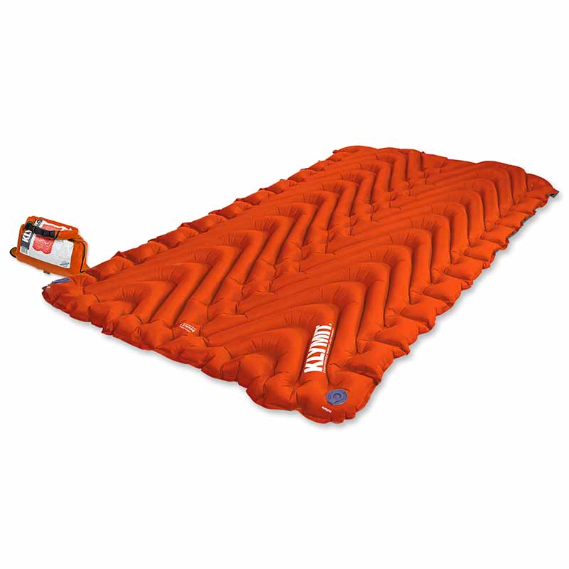 Надувной коврик Klymit Insulated Double V Orange, оранжевый