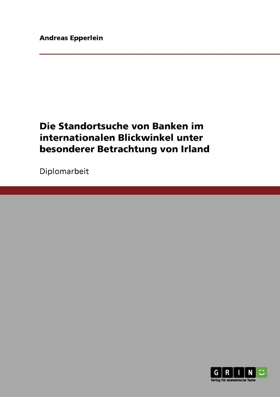 фото Die Standortsuche von Banken im internationalen Blickwinkel unter besonderer Betrachtung von Irland