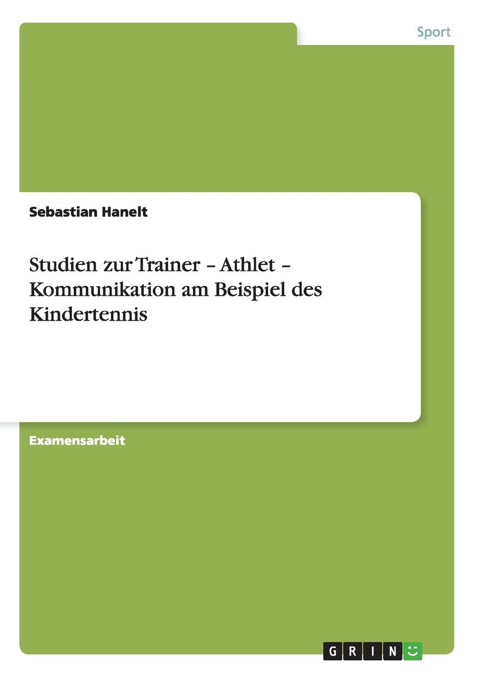 фото Studien zur Trainer - Athlet - Kommunikation am Beispiel des Kindertennis