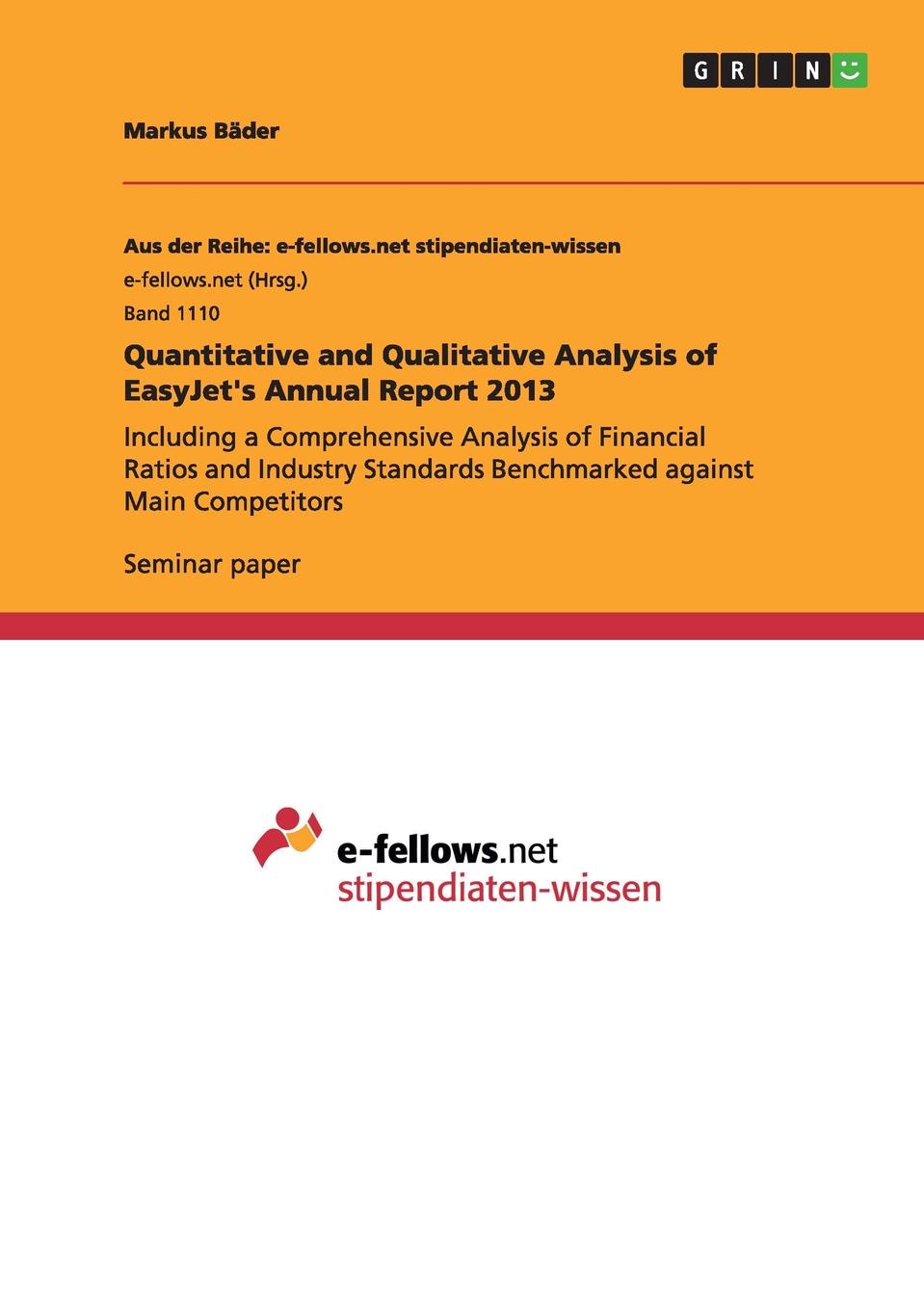 фото Quantitative and Qualitative Analysis of EasyJet.s Annual Report 2013