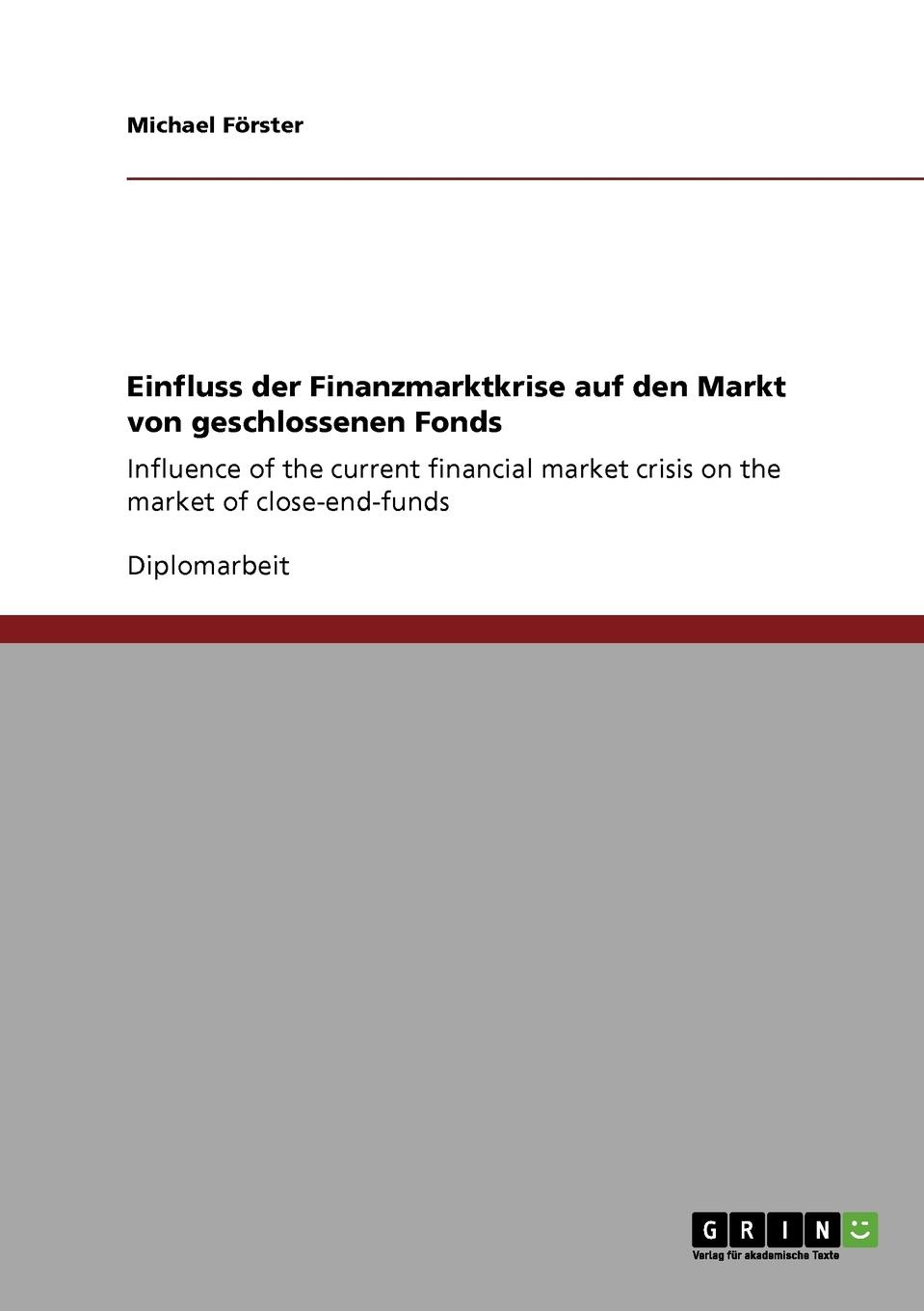 фото Einfluss der Finanzmarktkrise auf den Markt von geschlossenen Fonds