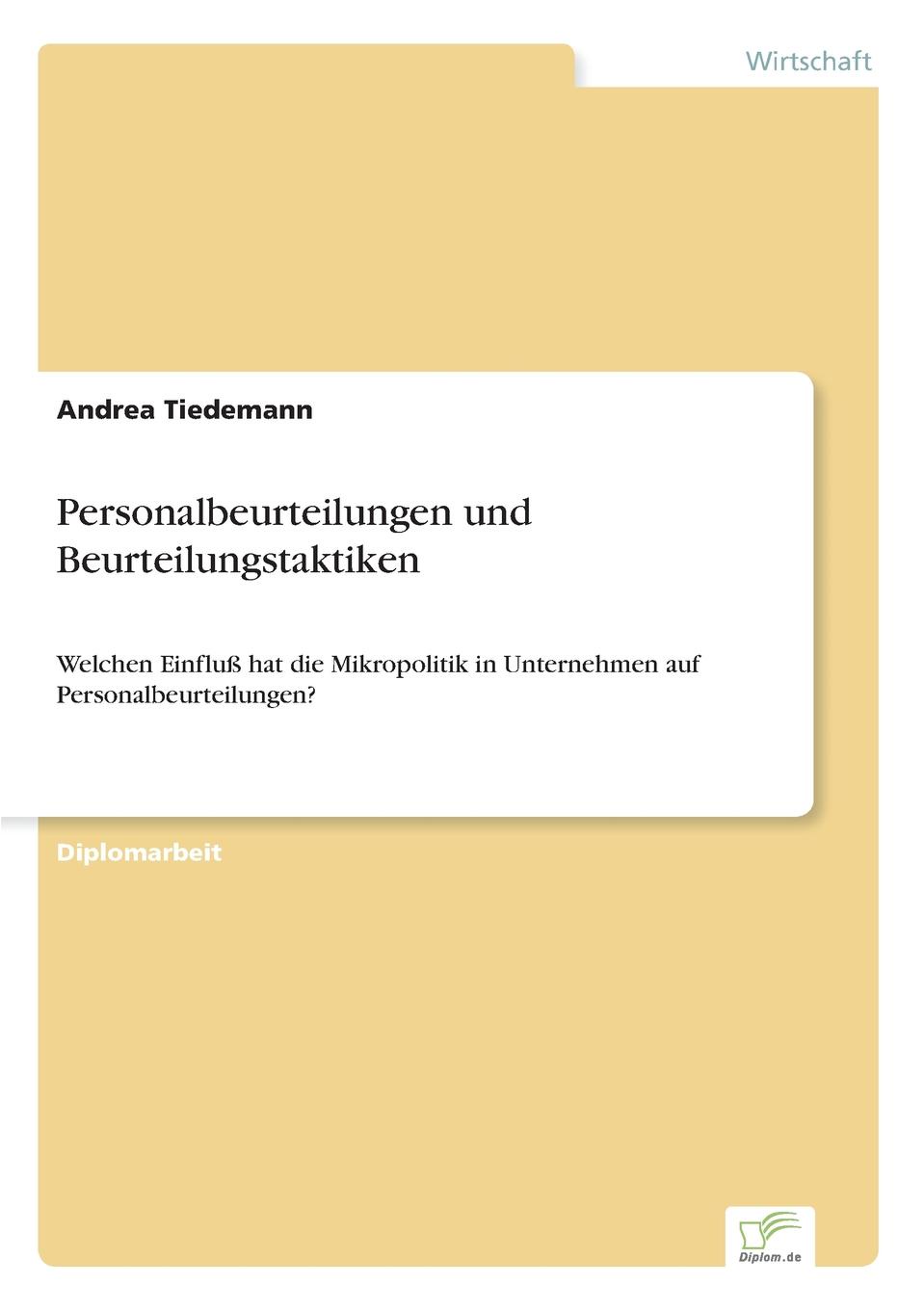 Personalbeurteilungen und Beurteilungstaktiken