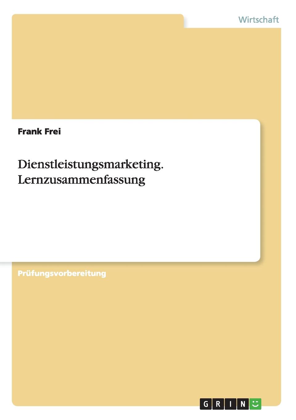 фото Dienstleistungsmarketing. Lernzusammenfassung