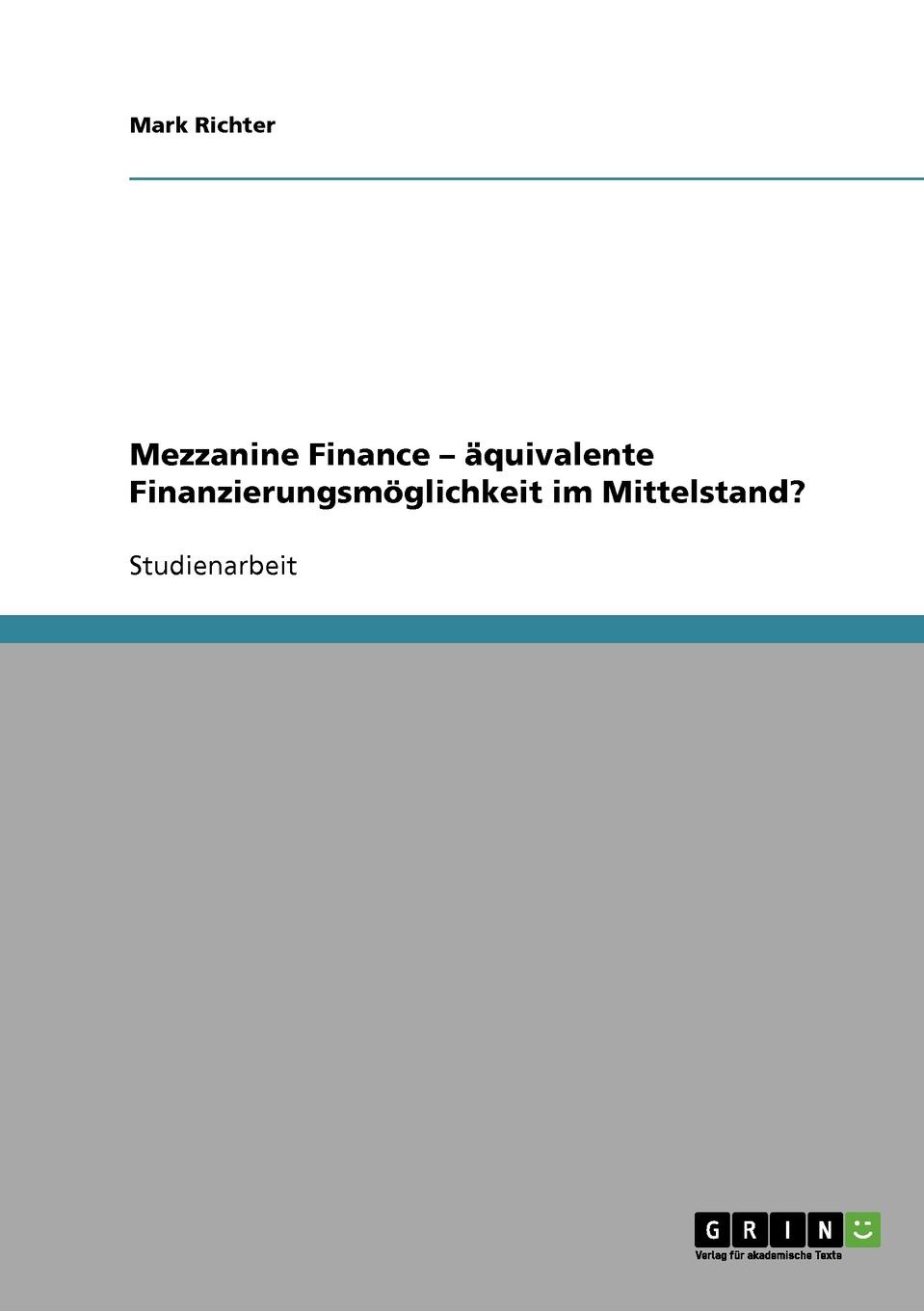 фото Mezzanine Finance - aquivalente Finanzierungsmoglichkeit im Mittelstand.