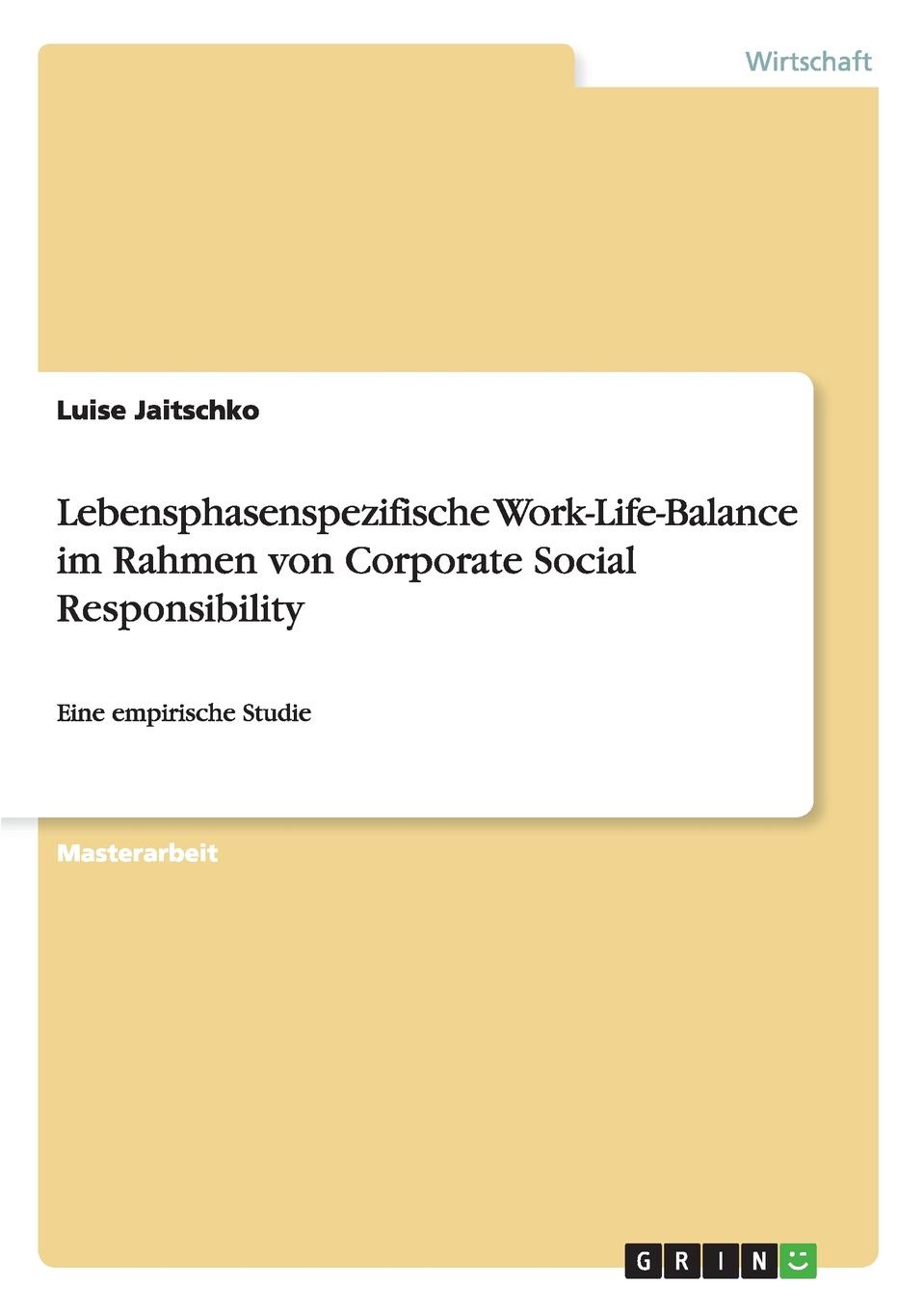 фото Lebensphasenspezifische Work-Life-Balance im Rahmen von Corporate Social Responsibility