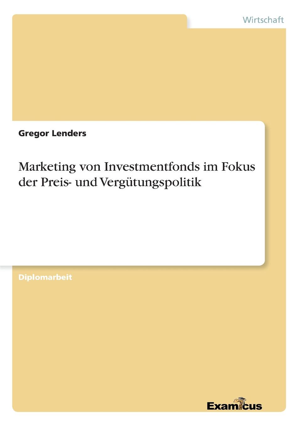 фото Marketing von Investmentfonds im Fokus der Preis- und Vergutungspolitik