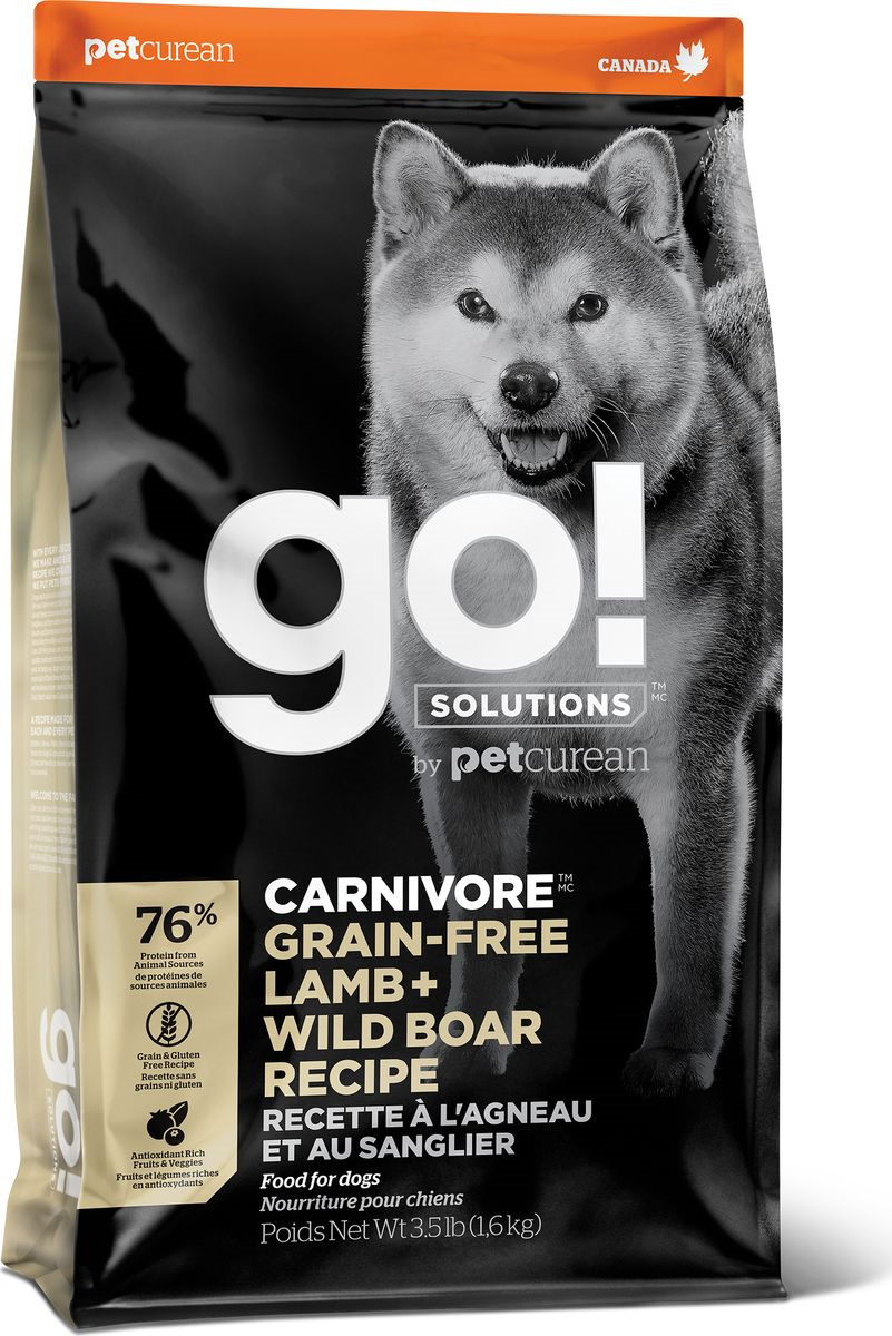 Корм сухой Go! Natural Holistic Carnivore, c ягненком и мясом дикого ...