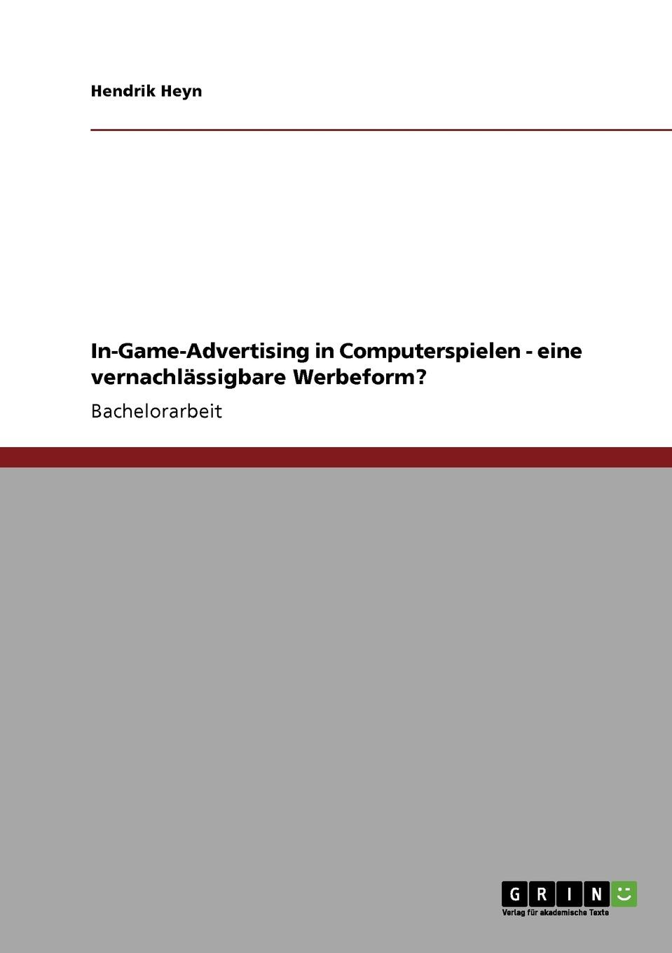 фото In-Game-Advertising in Computerspielen - eine vernachlassigbare Werbeform.