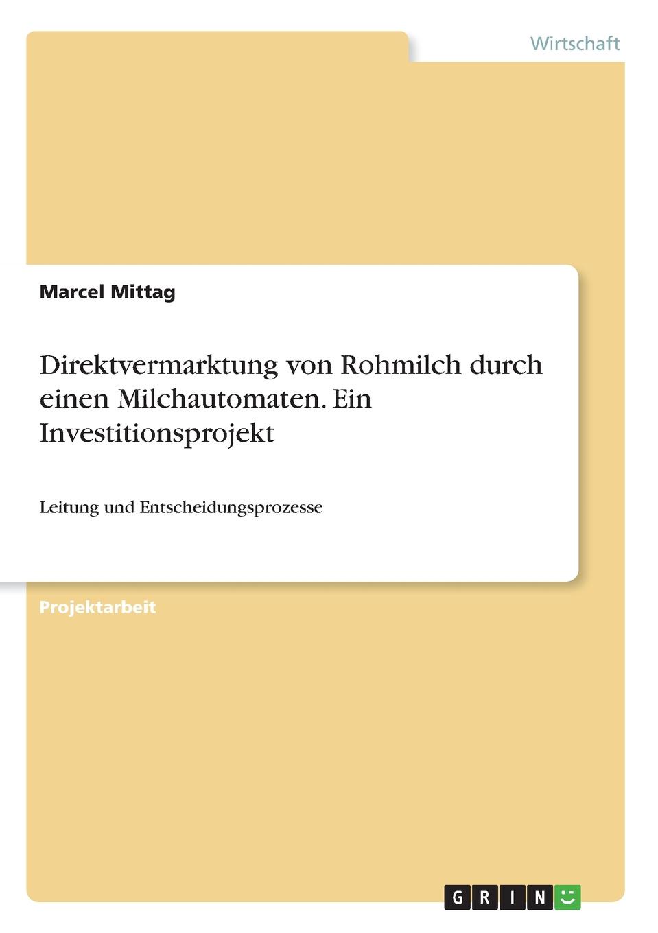 фото Direktvermarktung von Rohmilch durch einen Milchautomaten. Ein Investitionsprojekt