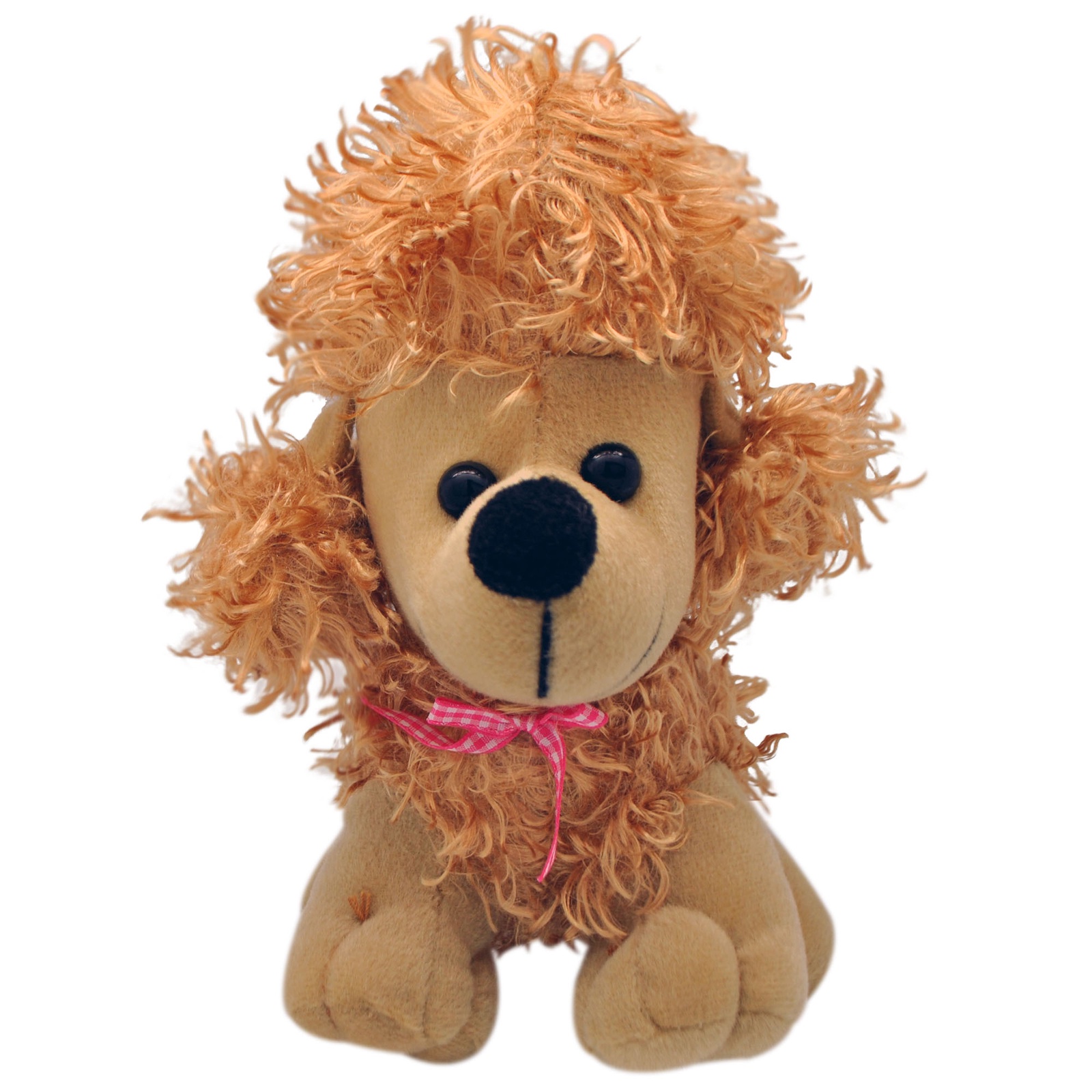 фото АБВГДЕЙКА Мягкая игрушка Собака пудель, 20 см, коричневый