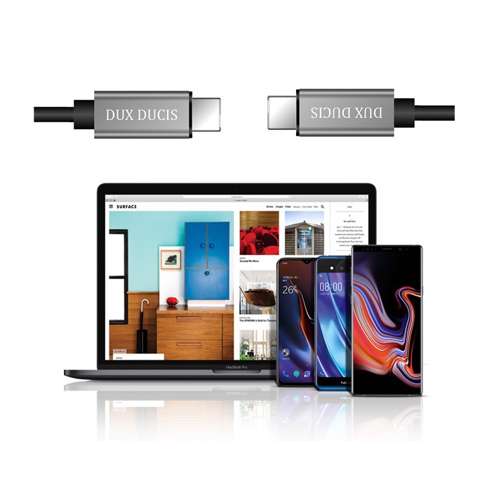 фото Кабель Dux Ducis USB Type C/USB-Type C, черный