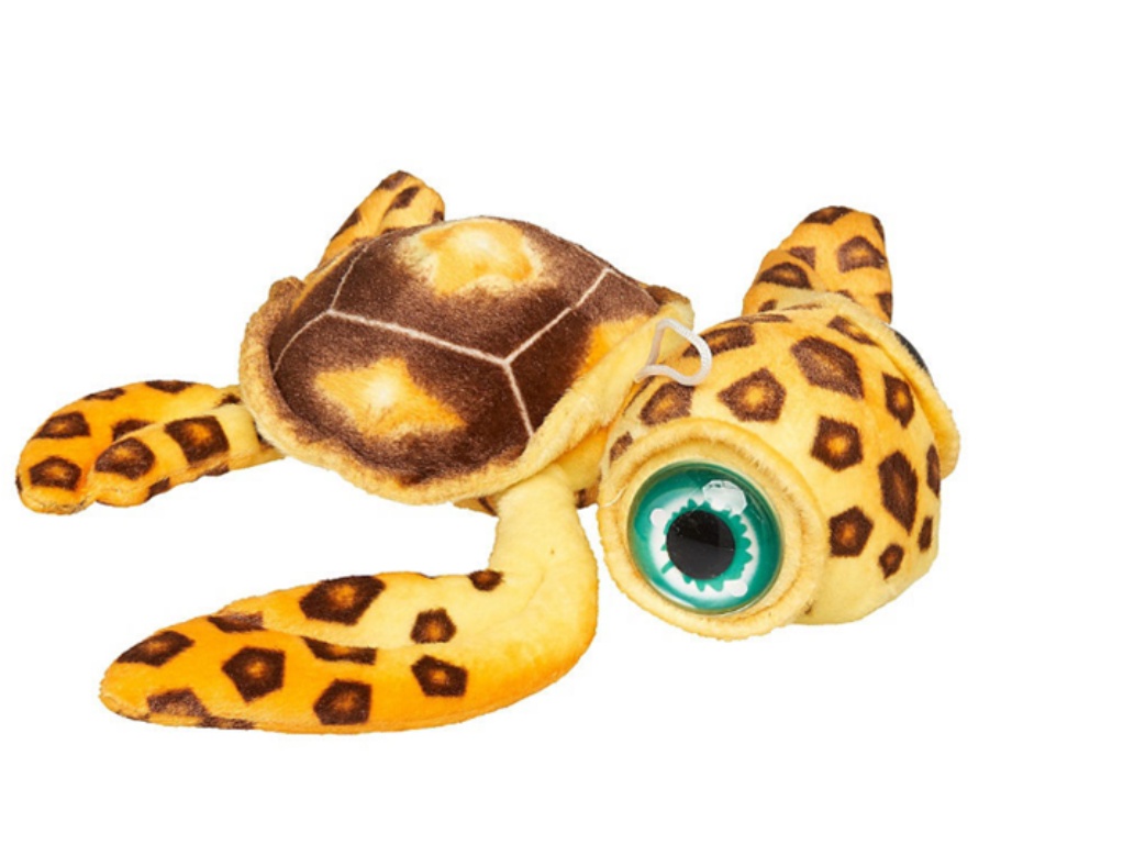 фото АБВГДЕЙКА Мягкая игрушка Черепаха большеглазая, 40 см, коричневая