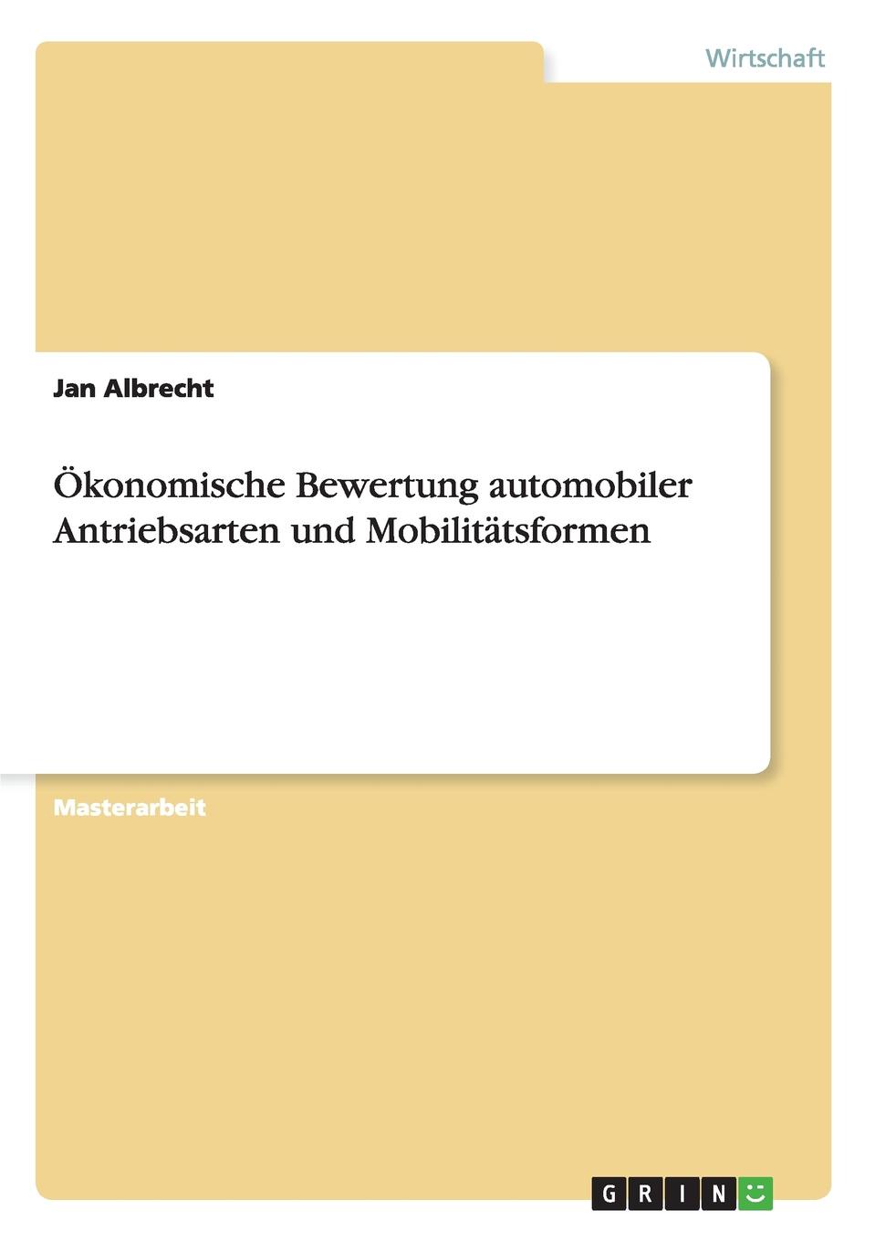 фото Okonomische Bewertung automobiler Antriebsarten und Mobilitatsformen