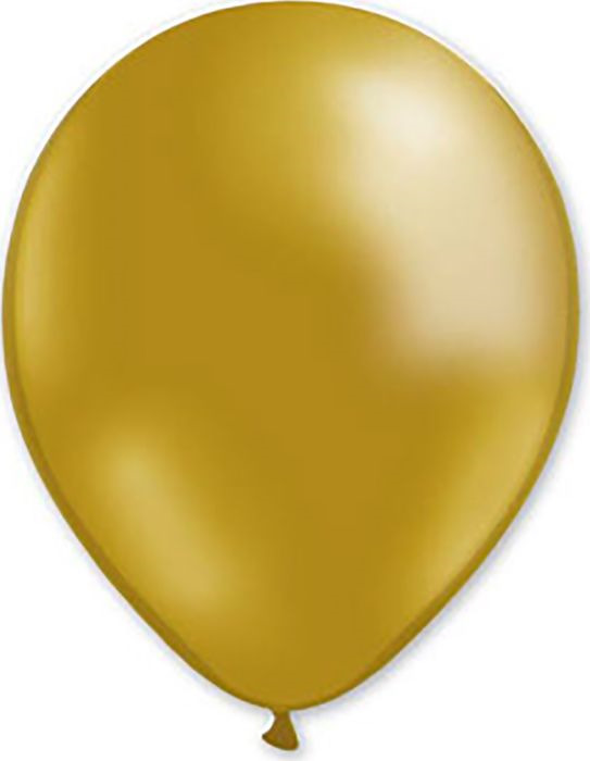 фото Воздушный шарик Miland, металлик золотой, 100 шт, 21 см
