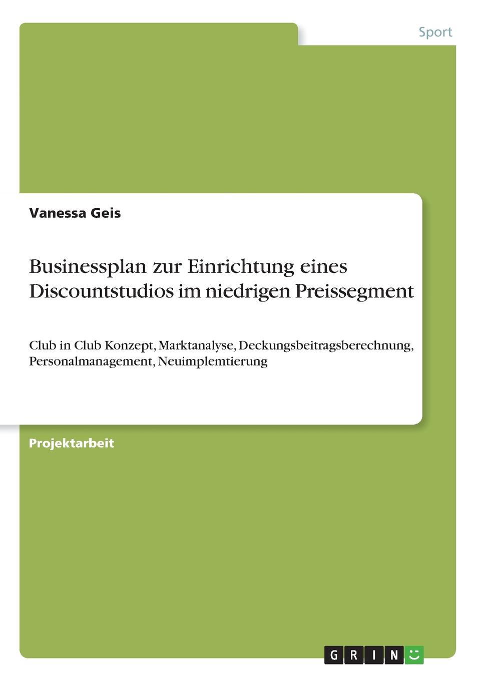 фото Businessplan zur Einrichtung eines Discountstudios im niedrigen Preissegment