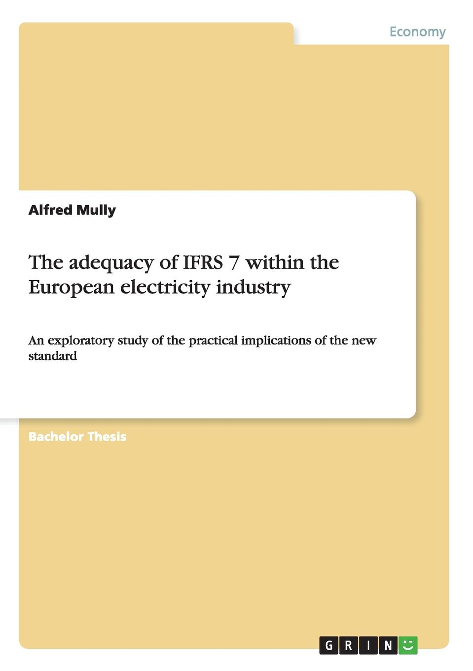 фото The adequacy of IFRS 7 within the European electricity industry