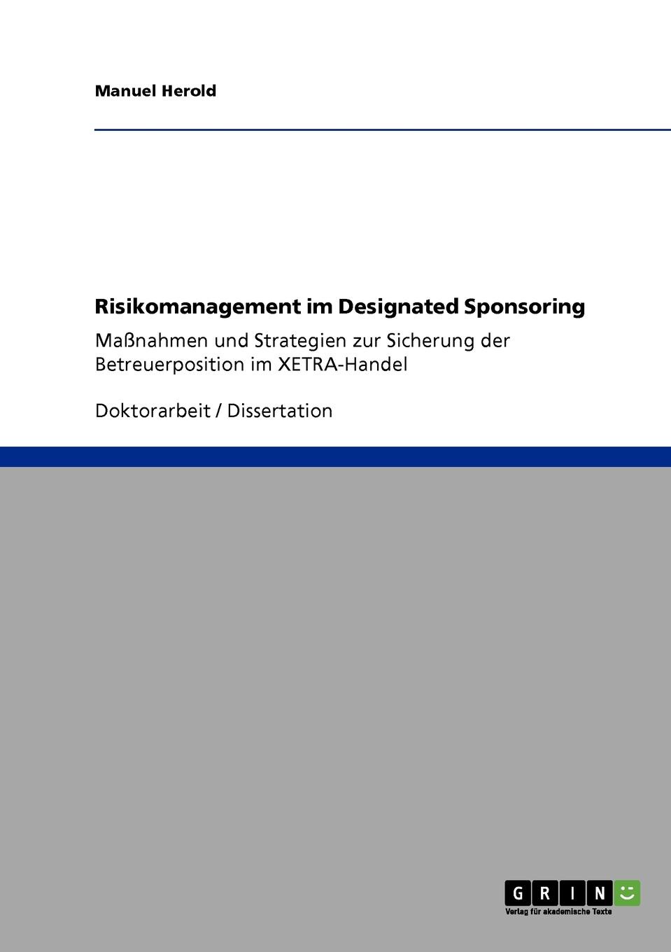 Risikomanagement im Designated Sponsoring