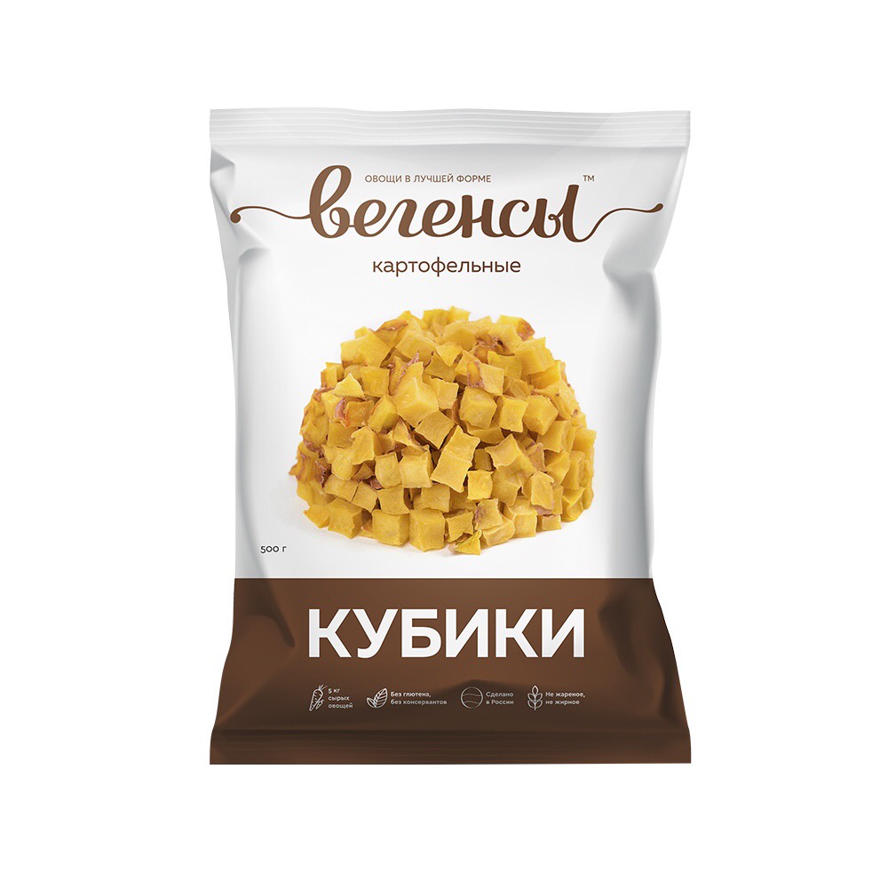 фото Вяленые овощи Вегенсы картофельные кубики для приготовления, 300