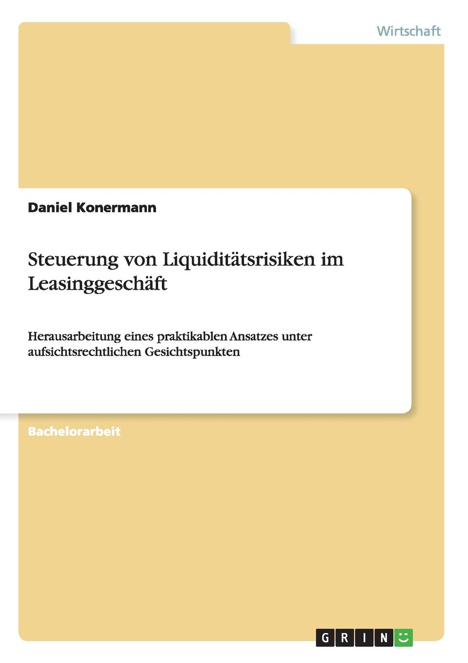 фото Steuerung von Liquiditatsrisiken im Leasinggeschaft